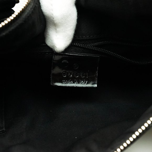 Auth Gucci Gg Hand Bag Canvas Patent #25268G25B - Picture 8 of 13